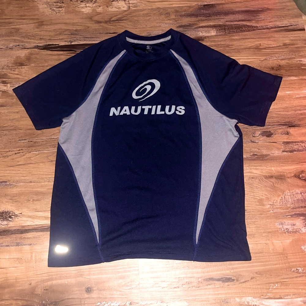 nautilus, sport teck, mens tee shirt, size large
